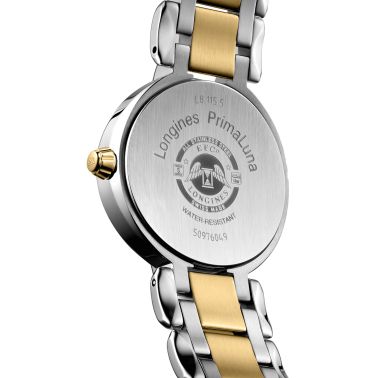 Longines PrimaLuna Yellow Gold quartz watch yellow dial steel and yellow gold bracelet 30,5 mm