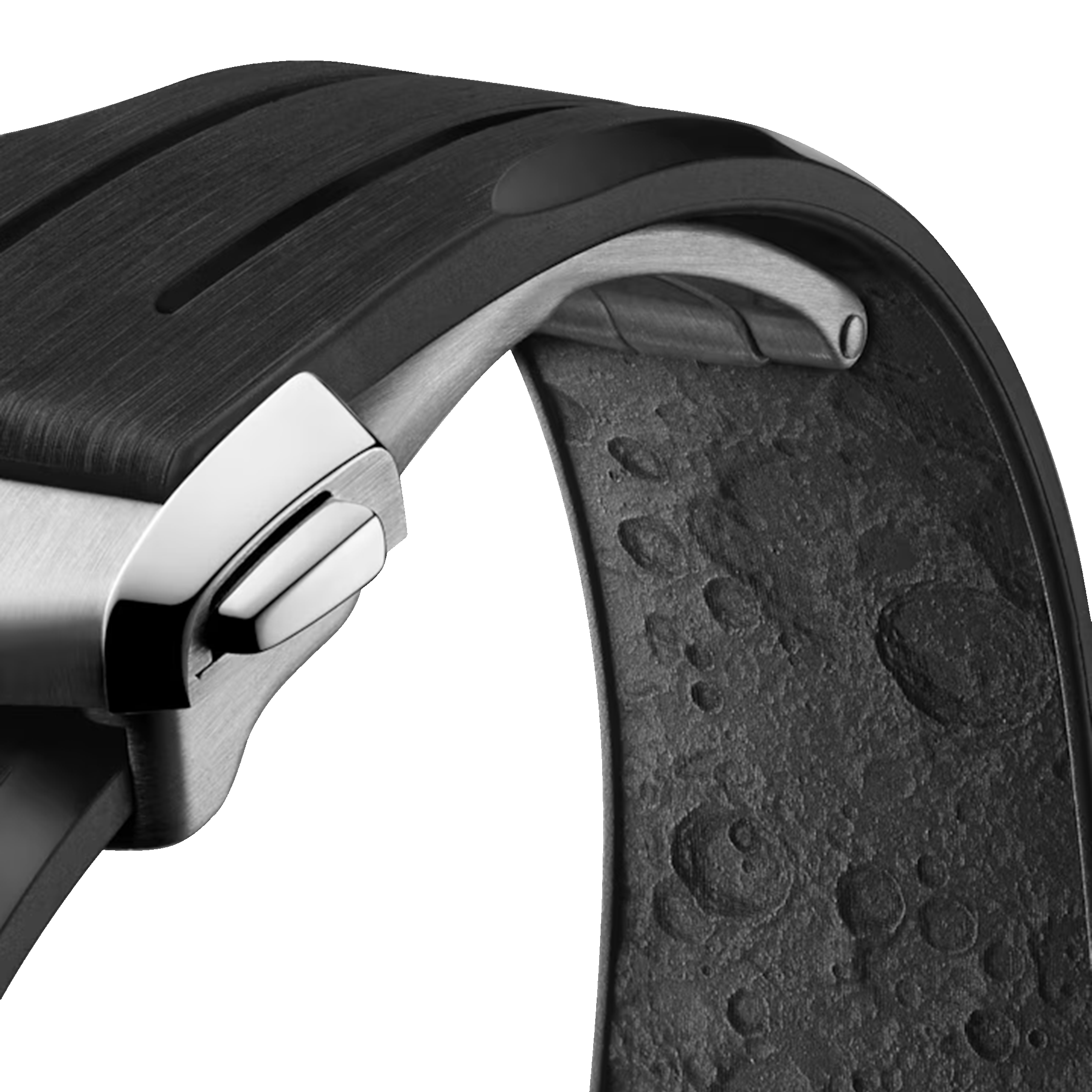 Montre Omega Speedmaster Moonwatch Professional Co-Axial Master Chronometer cadran blanc verre saphir bracelet caoutchouc 42 mm