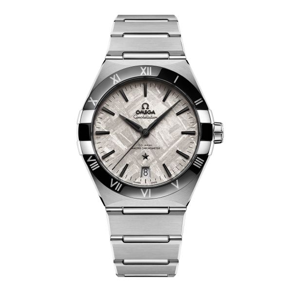 Omega Constellation Meteorite Co-Axial Master Chronometer grey dial steel bracelet 41 mm