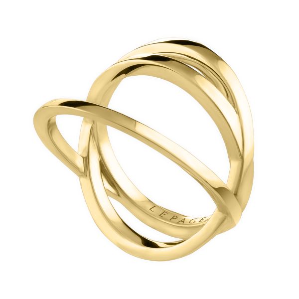 Lepage Luna ring in yellow gold