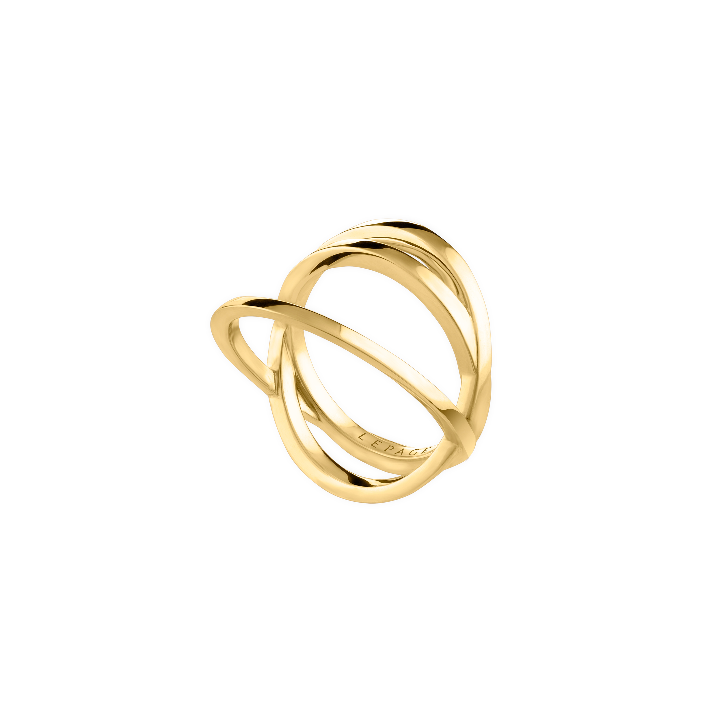 Lepage Luna ring in yellow gold