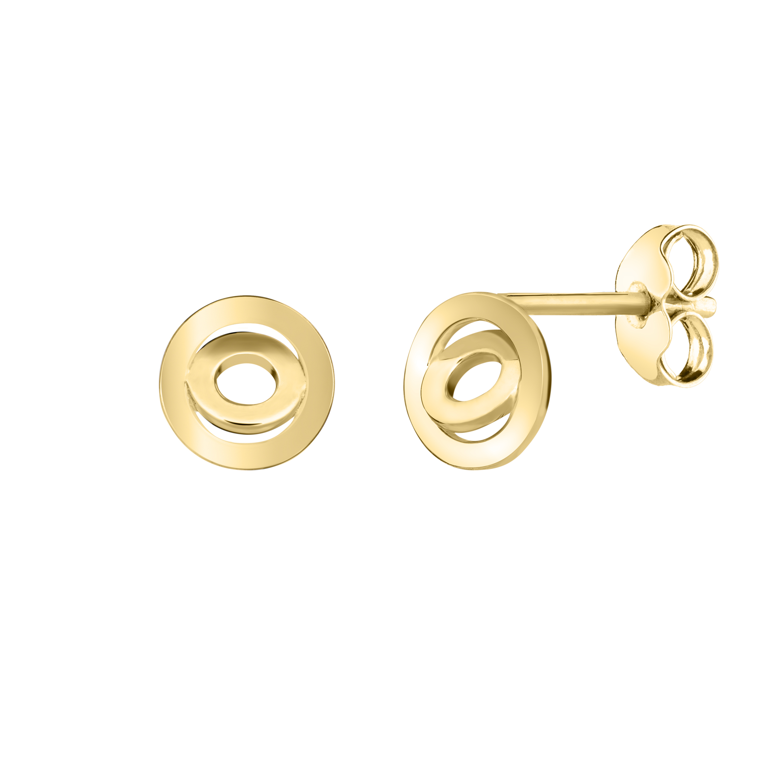 Puces d'oreilles Lepage Alba en or jaune