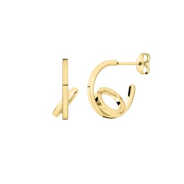 Lepage Alba hoop earrings in yellow gold