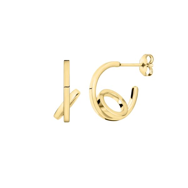 Lepage Alba hoop earrings in yellow gold