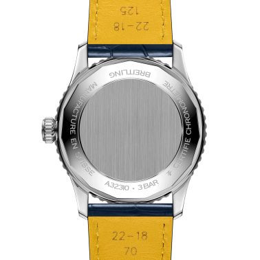 Breitling Navitimer GMT 2024 automatic watch glacier blue dial blue leather strap 41 mm