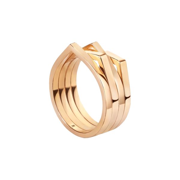 Bague Repossi Antifer 4 rangs en or rose RAF0BEPG00000