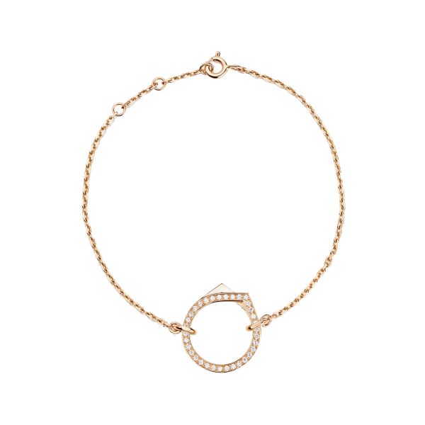 Repossi Antifer bracelet in rose gold and diamonds