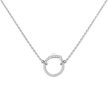 Repossi Antifer Pavé necklace in white gold and diamonds