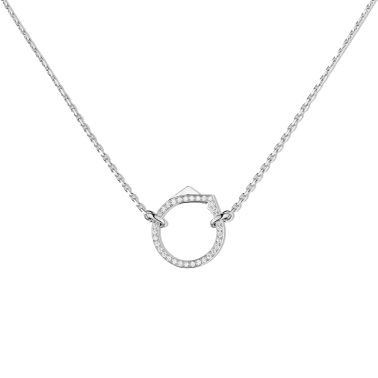 Repossi Antifer Pavé necklace in white gold and diamonds