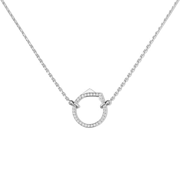 Repossi Antifer Pavé necklace in white gold and diamonds