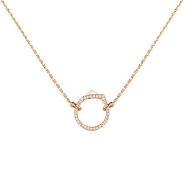 Collier Repossi Antifer Pavé en or rose et diamants PAF2ACPG00000