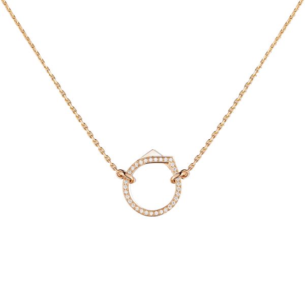 Collier Repossi Antifer Pavé en or rose et diamants PAF2ACPG00000