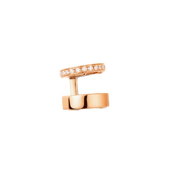 Repossi Berbere 2-row earcuff in rose gold and diamonds