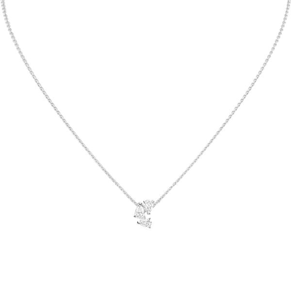 Repossi Serti sur Vide necklace in white gold and diamonds