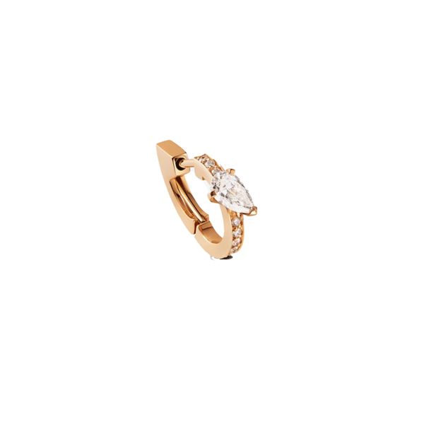 Earring Repossi Serti sur Vide in rose gold and diamonds