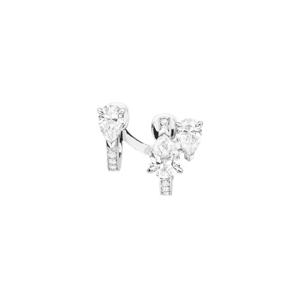 Earring Repossi Serti sur Vide in white gold and diamonds