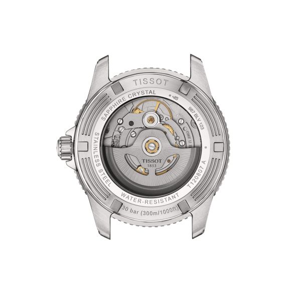 Montre Tissot Seastar 1000 Powermatic 80 cadran gris bracelet acier 40 mm T120.807.11.051.00