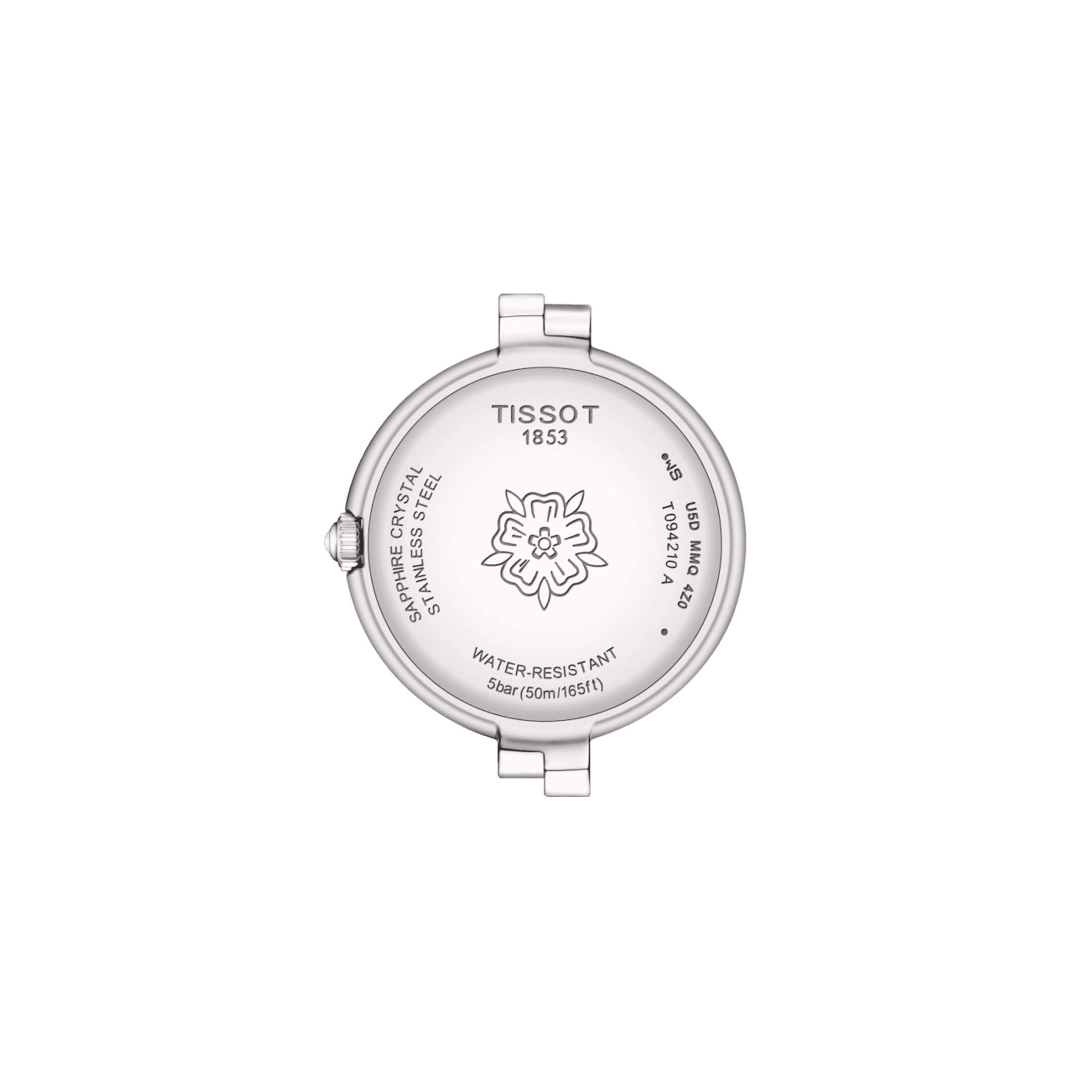 Montre TISSOT FLAMINGO femme cadran nacré blanc bracelet acier | MATY