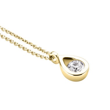 Collier Lepage Clyde en or jaune diamant brillant