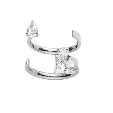 Bague Repossi Serti sur Vide en or blanc et diamants