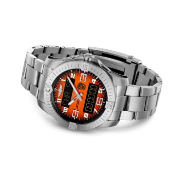 Breitling Aerospace B70 Orbiter quartz watch red dial titanium bracelet 43 mm