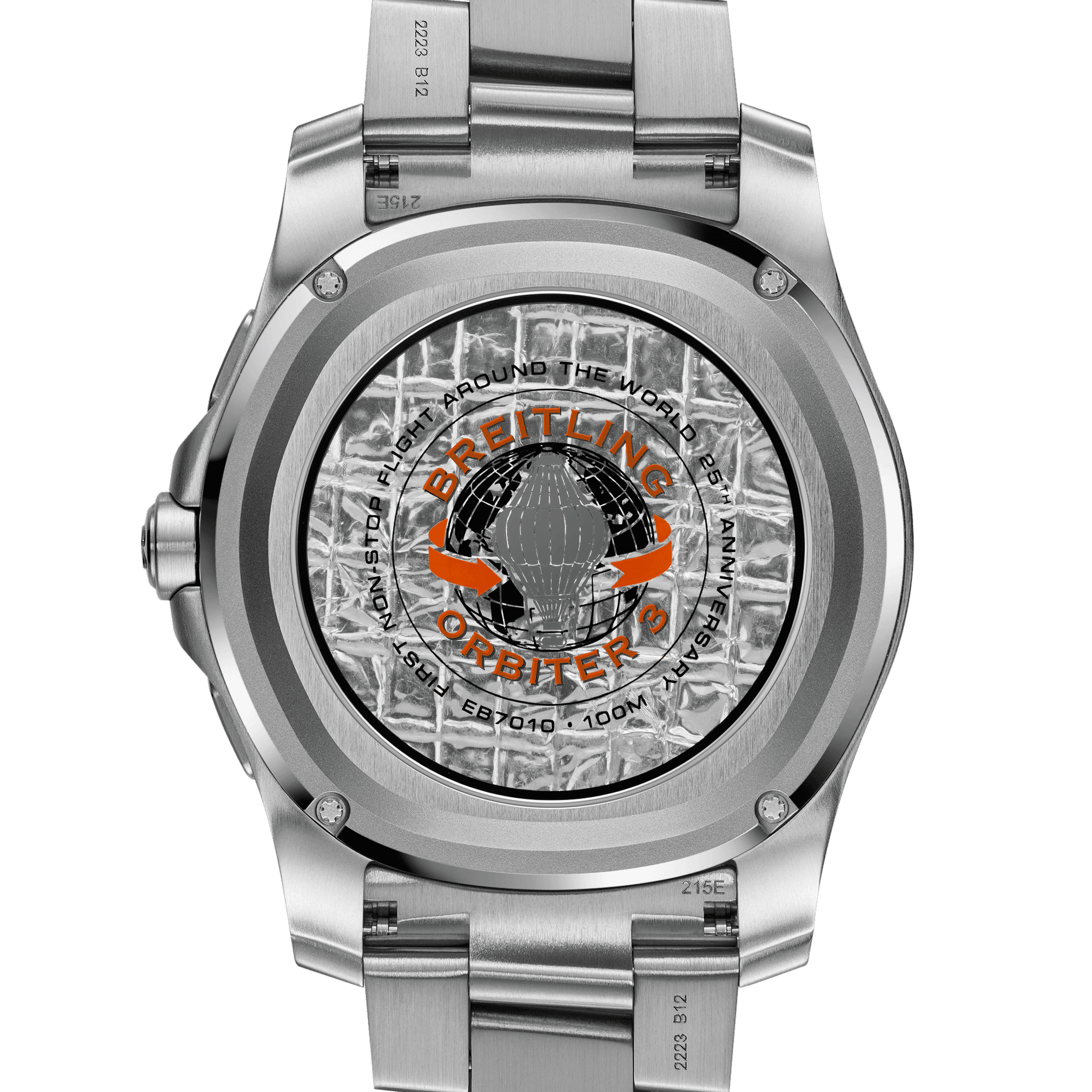 Breitling Aerospace B70 Orbiter quartz watch red dial titanium bracelet 43 mm