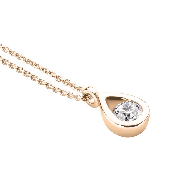 Collier Lepage Clyde en or rose diamant brillant