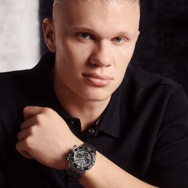 Montre Breitling Super Chronomat Titanium B01 automatique cadran anthracite bracelet caoutchouc noir 44 mm EB0136251M1S1