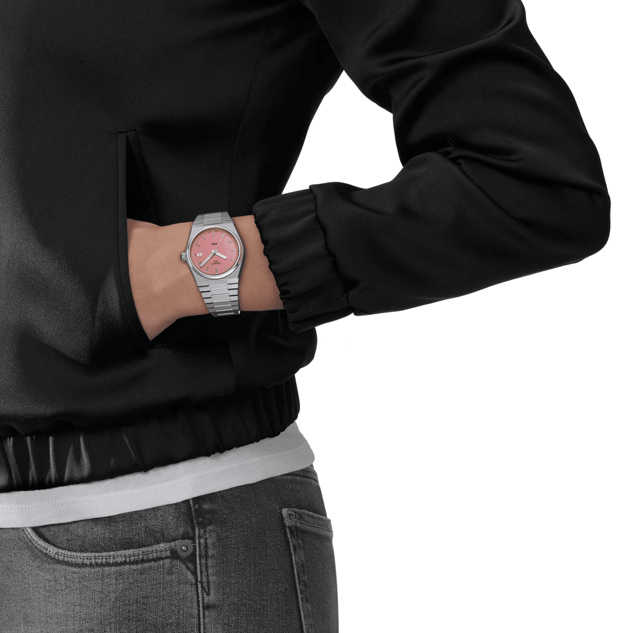 Tissot PRX quartz pink dial stainless steel bracelet 35 mm T137.210.11.331.00