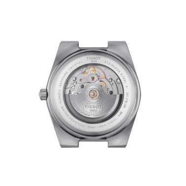 Tissot PRX Powermatic 80 watch light green dial steel bracelet 40 mm T137.407.11.091.01