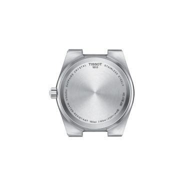 Tissot PRX quartz watch white mother-of-pearl dial steel bracelet 35 mm T137.210.11.111.00