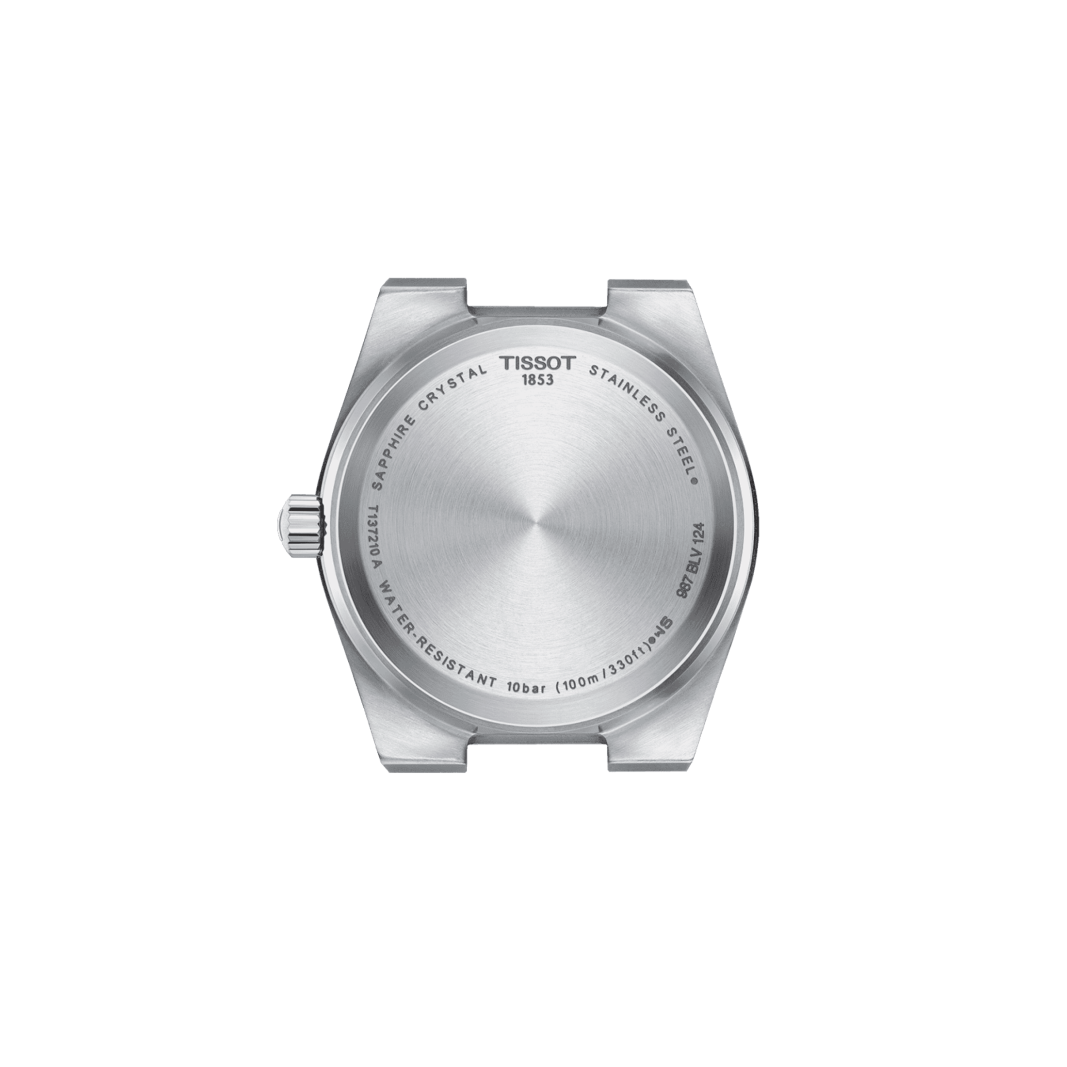 Tissot PRX quartz watch white mother-of-pearl dial steel bracelet 35 mm T137.210.11.111.00