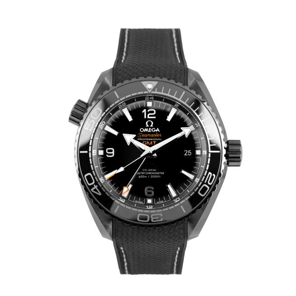 Montre Omega Seamaster Planet Ocean 600m "Deep Black" Master Chronometer GMT Full Set 2022 45,5 mm