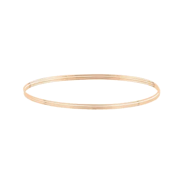 Set de 3 Joncs Ginette NY Circles en or rose