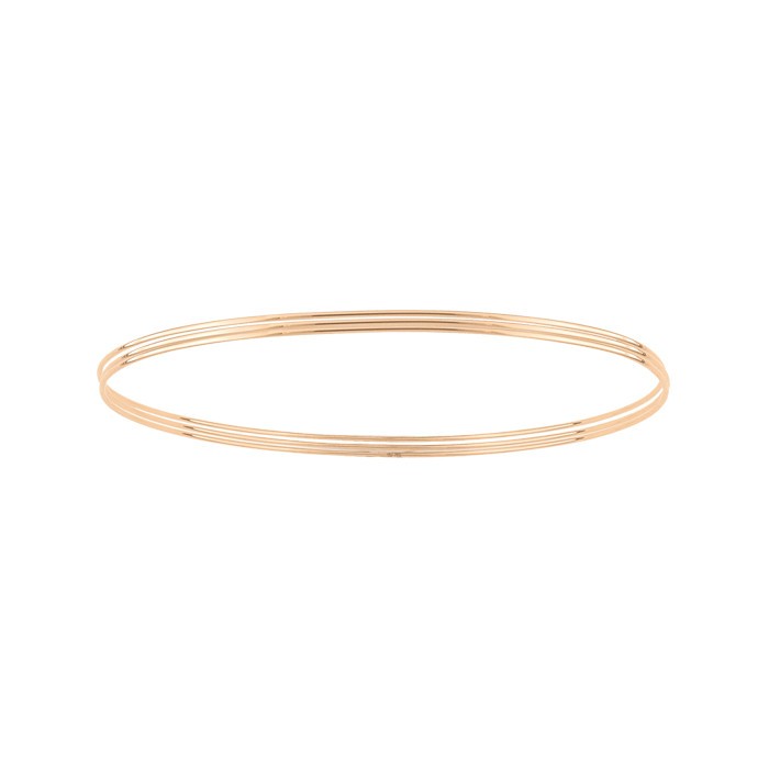 Set de 3 Joncs Ginette NY Circles en or rose