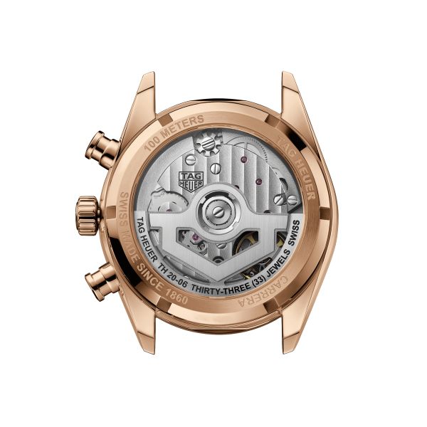 Montre TAG Heuer Carrera Chronographe Skipper Edition Limitée Or Rose automatique 39 mm CBS2241.FN8023