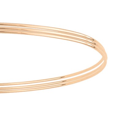 Set de 3 Joncs Ginette NY Circles en or rose