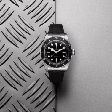 Montre Tudor Black Bay METAS lunette acier disque bleu mat automatique cadran noir bracelet caoutchouc noir 41 mm M7941A1A0NU-00