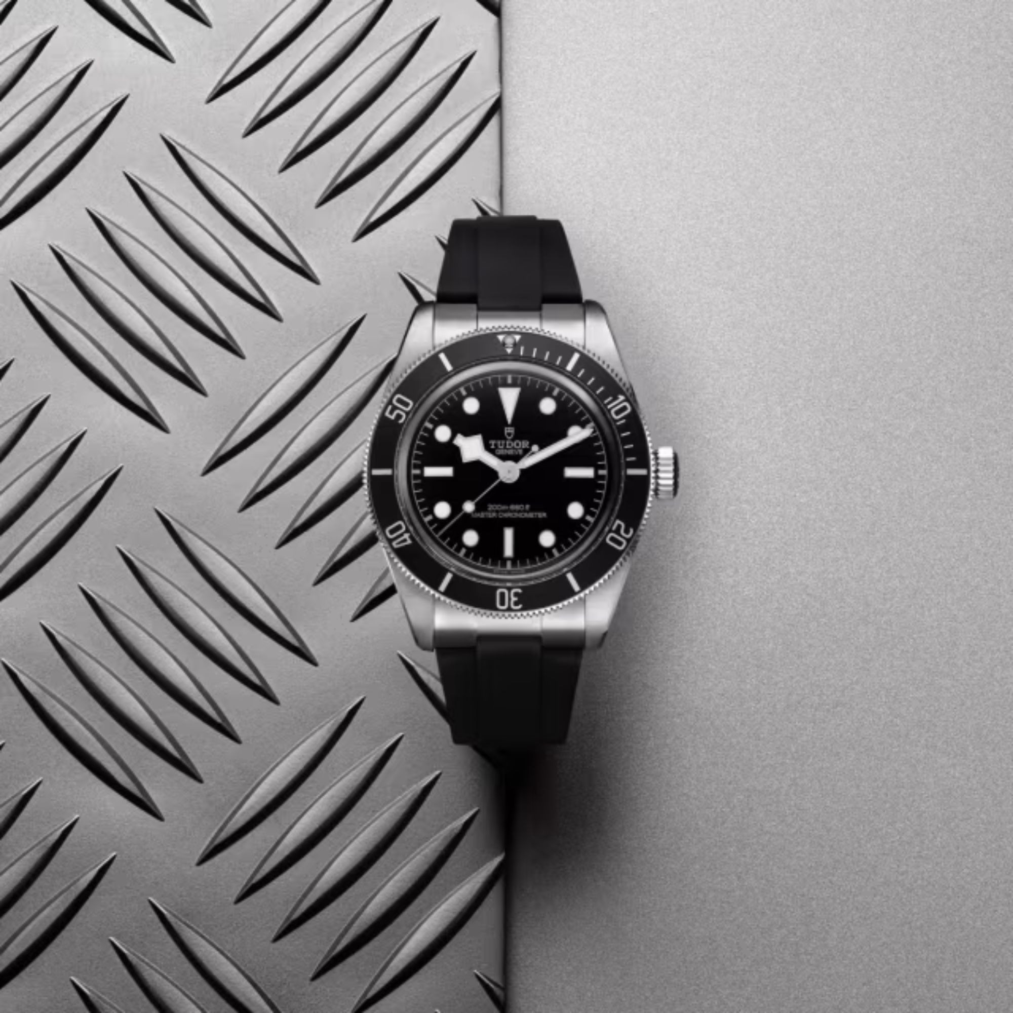 Montre Tudor Black Bay METAS lunette acier disque bleu mat automatique cadran noir bracelet caoutchouc noir 41 mm M7941A1A0NU-00