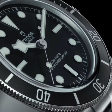 Montre Tudor Black Bay METAS lunette acier disque bleu mat automatique cadran noir bracelet caoutchouc noir 41 mm M7941A1A0NU-00