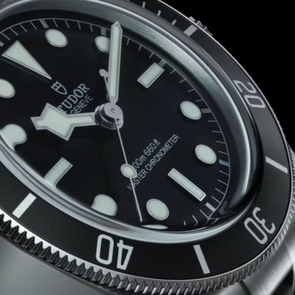 Montre Tudor Black Bay METAS lunette acier disque bleu mat automatique cadran noir bracelet caoutchouc noir 41 mm M7941A1A0NU-00