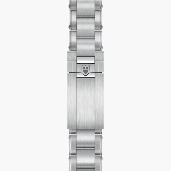 Tudor Black Bay 58 GMT automatic watch black and burgundy bezel black dial three-mesh steel bracelet 39 mm