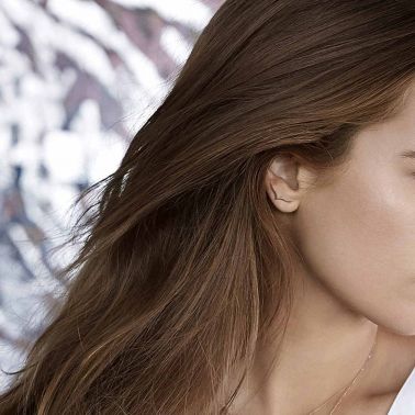 Boucle d'oreille Ginette NY Wise en or rose