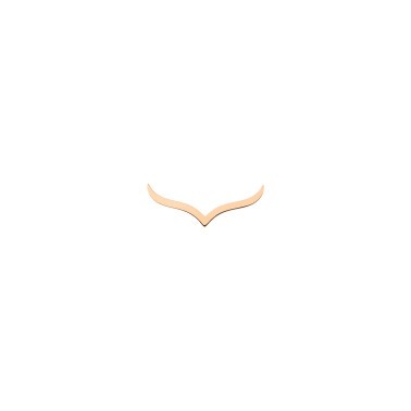 Boucle d'oreille Ginette NY Wise en or rose