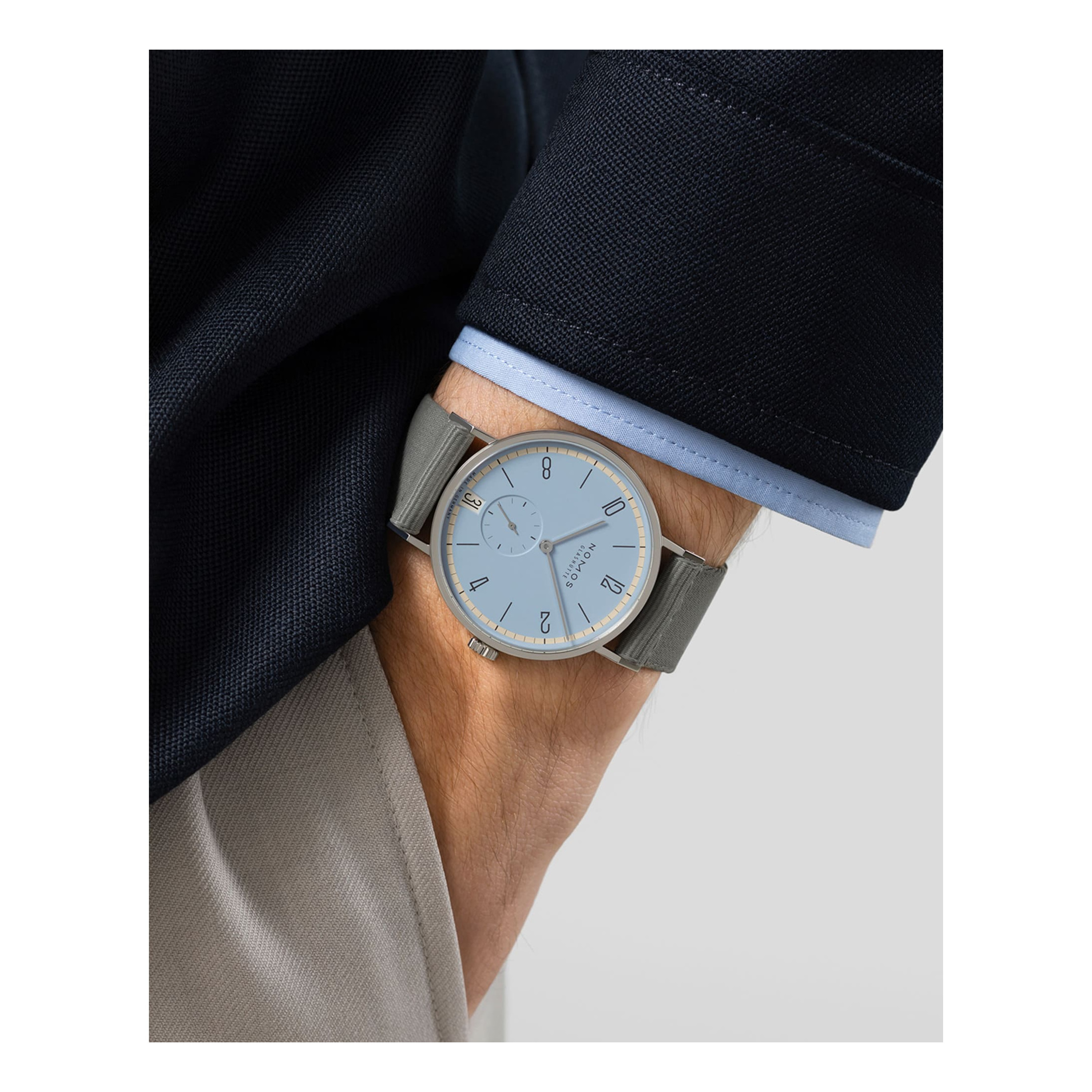 HOT Nomos Tangente 38 On Wrist Nomos Tangente 38 Date