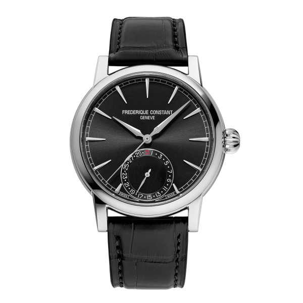 Frédérique Constant Classic Date automatic Watch black dial black alligator leather strap 40 mm