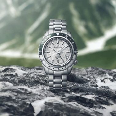 Montre Grand Seiko Sport Hi-Beat 36000 GMT "Snow Valley" cadran blanc bracelet acier 44,2 mm
