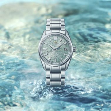 Montre Grand Seiko Evolution 9 "Genbi Valley" Hi-Beats automatique cadran vert bracelet acier 40 mm