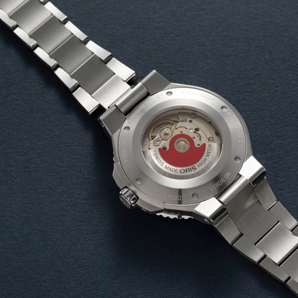 Montre Oris Plongée Aquis Date Calibre 733 automatique cadran bleu bracelet acier 43,5 mm