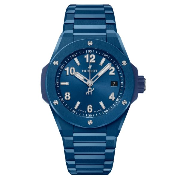 Hublot Big Bang Integrated Time Only Blue Ceramic automatic watch blue dial blue ceramic bracelet 38 mm 457.EX.7170.EX